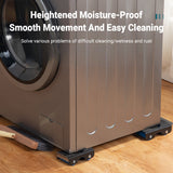 Washing Machines: 4pcs Movable Washing Machine Stand Furniture Moving Bracket Appliance Roller