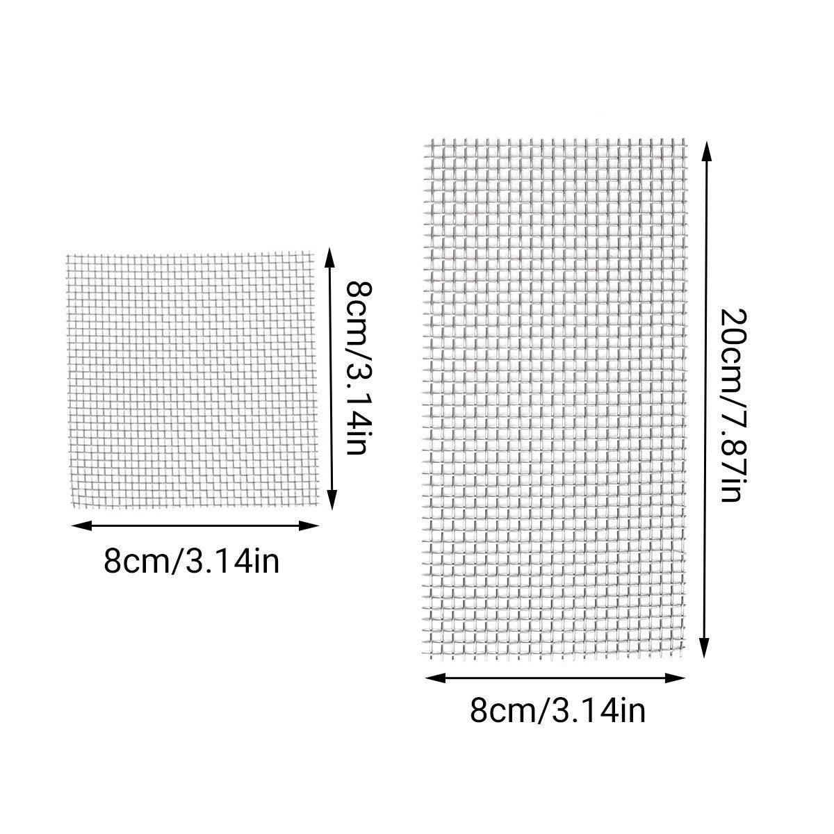 Aquarium Decor: 10pcs Stainless Steel Wire Mesh for Water Plants Fish Tank Aquarium Decoration - 8x8cm