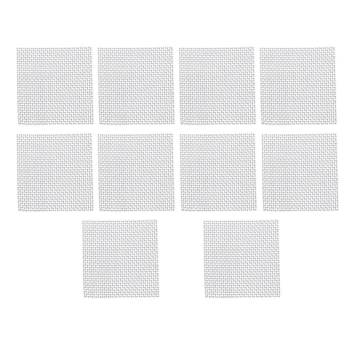 Aquarium Decor: 10pcs Stainless Steel Wire Mesh for Water Plants Fish Tank Aquarium Decoration - 8x8cm