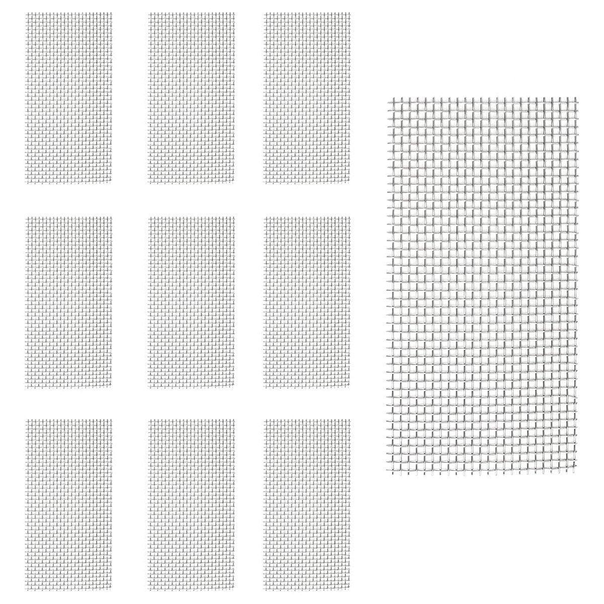 Aquarium Decor: 10pcs Stainless Steel Wire Mesh for Water Plants Fish Tank Aquarium Decoration - 8x8cm