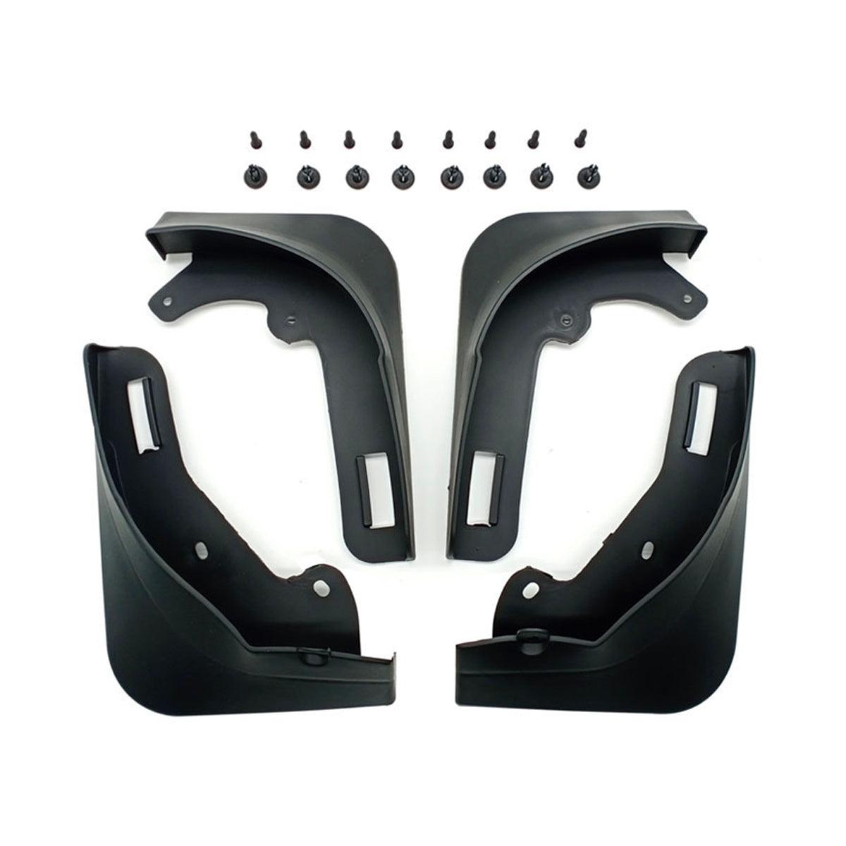 Automotive Parts: 4PCS Universal Soft Rubber Fender Flares Wheel Arch Guard No Drill Car Accessories