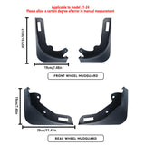 Automotive Parts: 4PCS Universal Soft Rubber Fender Flares Wheel Arch Guard No Drill Car Accessories
