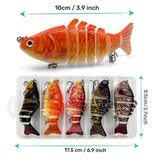 Fishing Tackle: 5PCS Faux Lure Set Fish Hard Fake Bait Fishing Lures Artificial Bait Tackle Gear