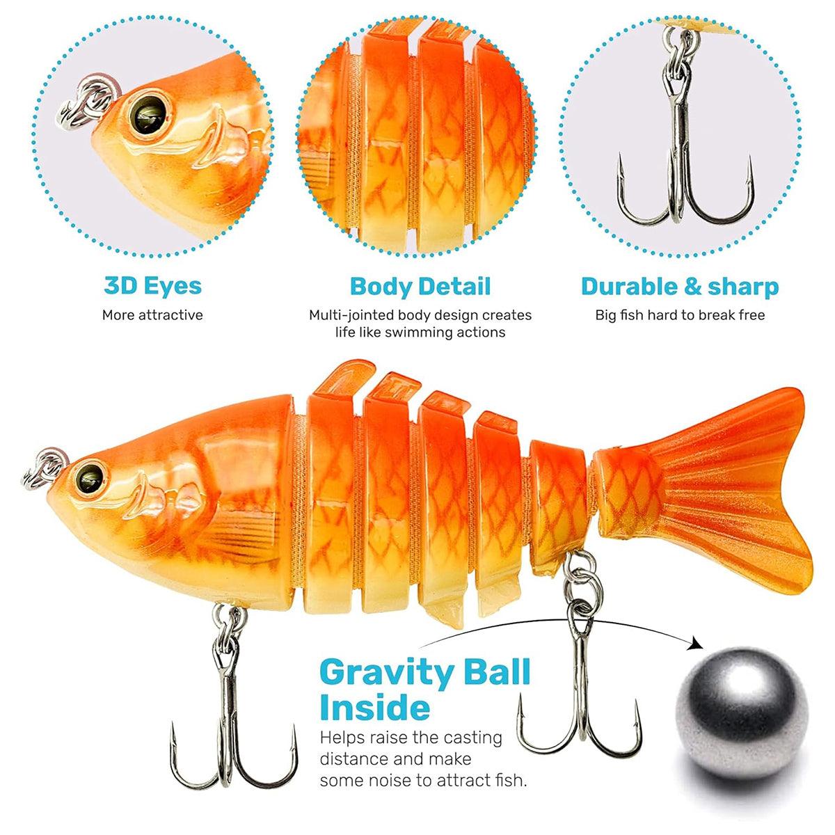 Fishing Tackle: 5PCS Faux Lure Set Fish Hard Fake Bait Fishing Lures Artificial Bait Tackle Gear