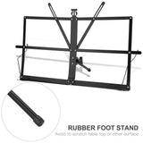 Screens & Stands: Portable Folding Music Stand Iron Desktop Book Holder Reading Sheet Rack Display