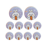 10PCS Cookie Tin Box Metal Biscuit Gift Box Candy Packaging Dragon Year Baking - Bread Bear (bump)