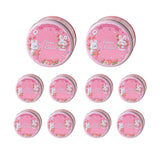 10PCS Cookie Tin Box Metal Biscuit Gift Box Candy Packaging Dragon Year Baking - Bread Bear (bump)