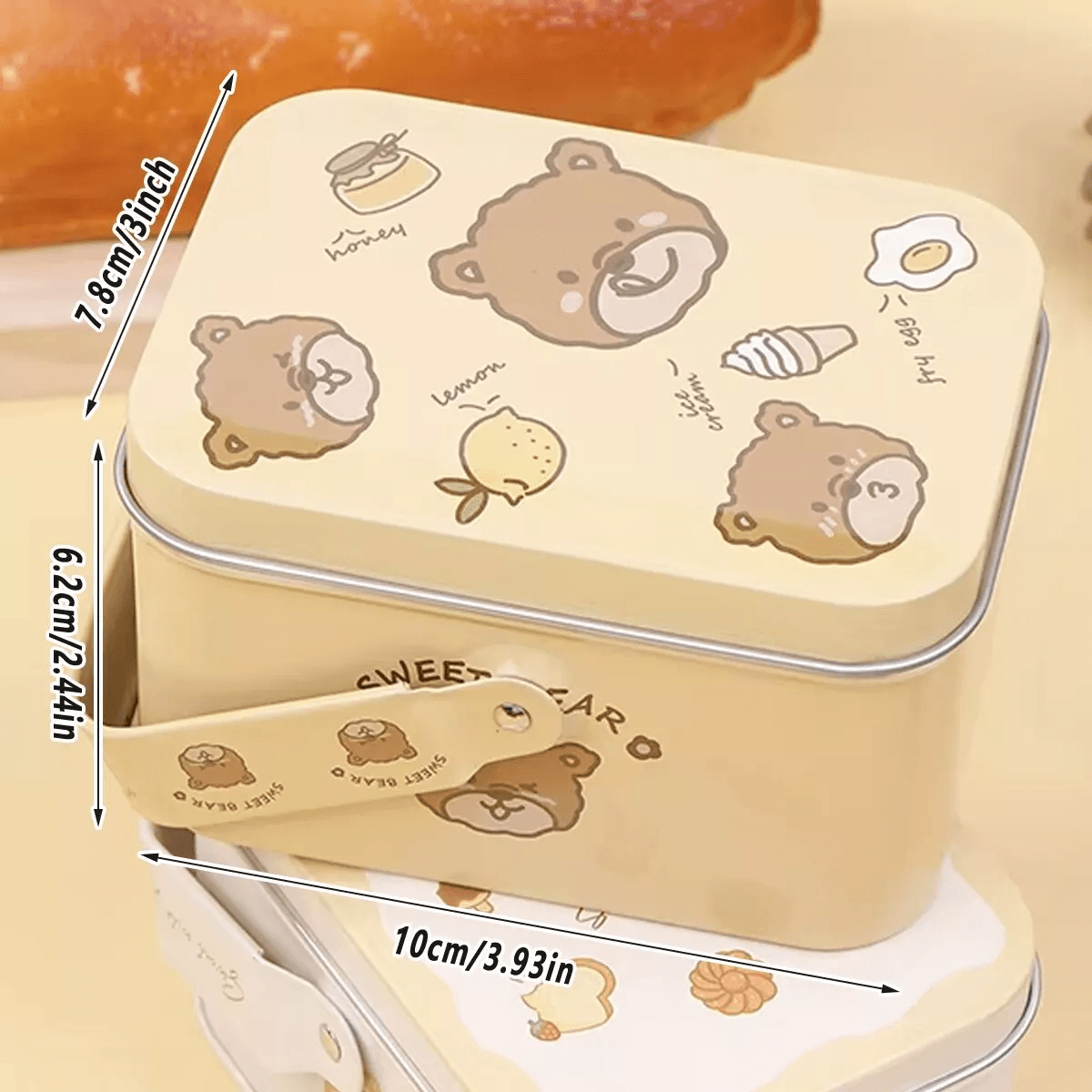 Packaging Tape: 10PCS Cookie Tin Box Metal Biscuit Gift Box Candy Packaging Dragon Year Baking - Carrot Rabbit