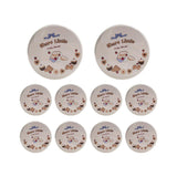 10PCS Cookie Tin Box Metal Biscuit Gift Box Candy Packaging Dragon Year Baking - Carrot Rabbit