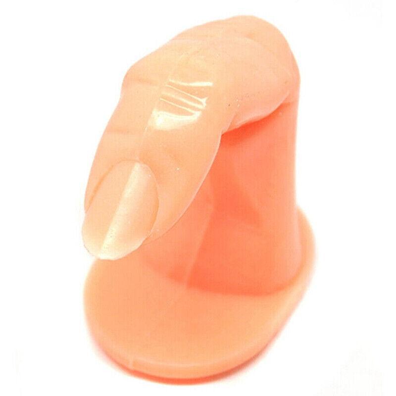 Nail Care: 5PCS Model Fake Display Hand Nail Art Practice Finger For Training Manicure