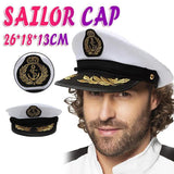 Novelty Gifts: Sailor Cap Boat Captain Hat For Navy Skipper Costume Fancy Marine Dress