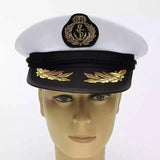 Novelty Gifts: Sailor Cap Boat Captain Hat For Navy Skipper Costume Fancy Marine Dress