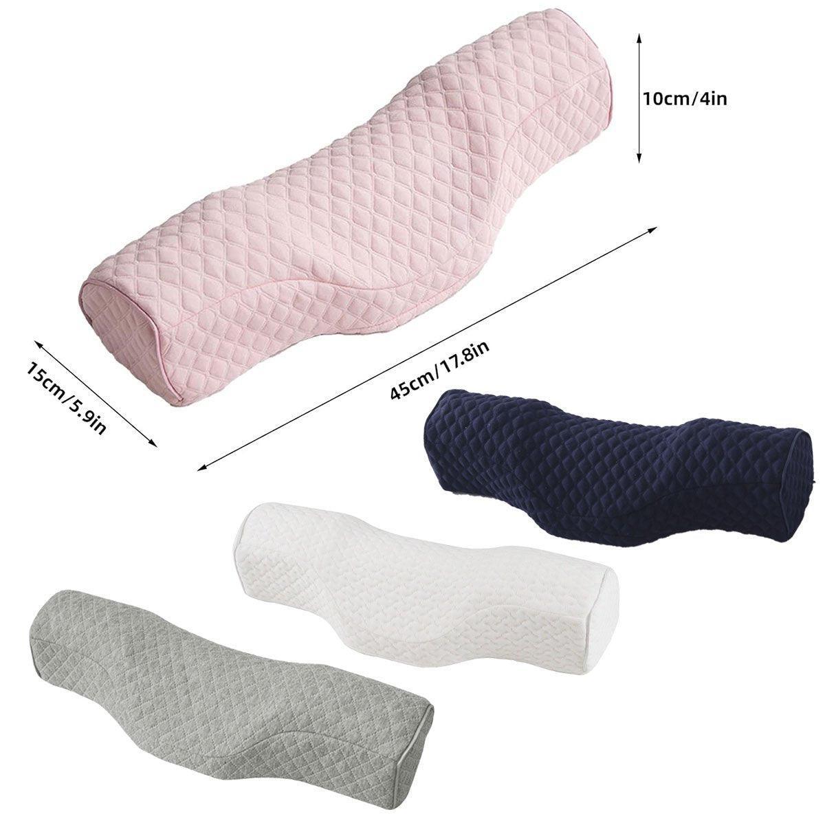 Cushions & Throws: Orthopedic Memory Foam Cervical Neck Pillow for Sleep Support Slow Rebound - Grey