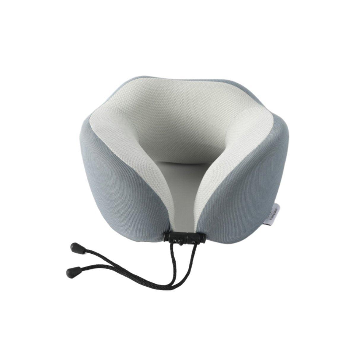 Novelty Gifts: Memory Foam U Shaped Neck Pillow Travel Portable Office Nap Support Pillow - Grey