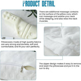 Cushions & Throws: Orthopedic Memory Foam Cervical Neck Pillow for Sleep Support Slow Rebound - White