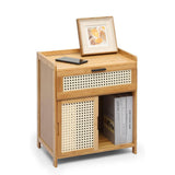 Bedside Tables: Small Bedroom Nightstand Storage Cabinet Sideboard Cabinet for Home Organization