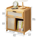 Bedside Tables: Small Bedroom Nightstand Storage Cabinet Sideboard Cabinet for Home Organization