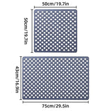 Bath Mats & Rugs: Extra Large Non-Slip Bathroom Mat Anti-Drop Shower Floor Mat Bath Rug Soft Touch - 43-75cm