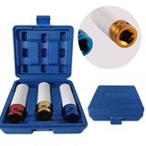 3PCS Deep Impact Nut Socket Set 17mm 19mm 21mm for Alloy Wheels