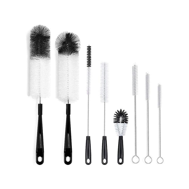 Kitchen Utensils: 8 Pcs Nylon Straw Brush Set Cleaner Bottle Glass Tube Pipe Small Long Cleaning
