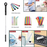 8 Pcs Nylon Straw Brush Set Cleaner Bottle Glass Tube Pipe Small Long Cleaning