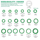 270pcs Automotive Air Conditioning Green Rubber Ring Seal Repair Box Set Seals