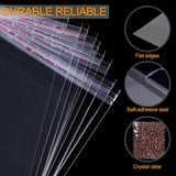 100Pcs Self-Adhesive Clear Opp Cellophane Bags with Air Hole - 14*17+3cm