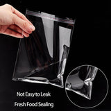 100Pcs Self-Adhesive Clear Opp Cellophane Bags with Air Hole - 14*17+3cm