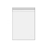 100Pcs Self-Adhesive Clear Opp Cellophane Bags with Air Hole - 14*17+3cm