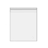 100Pcs Self-Adhesive Clear Opp Cellophane Bags with Air Hole - 14*17+3cm