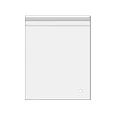 100Pcs Self-Adhesive Clear Opp Cellophane Bags with Air Hole - 14*17+3cm