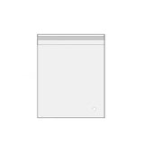 100Pcs Self-Adhesive Clear Opp Cellophane Bags with Air Hole - 15*19+3cm