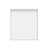 100Pcs Self-Adhesive Clear Opp Cellophane Bags with Air Hole - 15*19+3cm