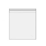 100Pcs Self-Adhesive Clear Opp Cellophane Bags with Air Hole - 15*19+3cm