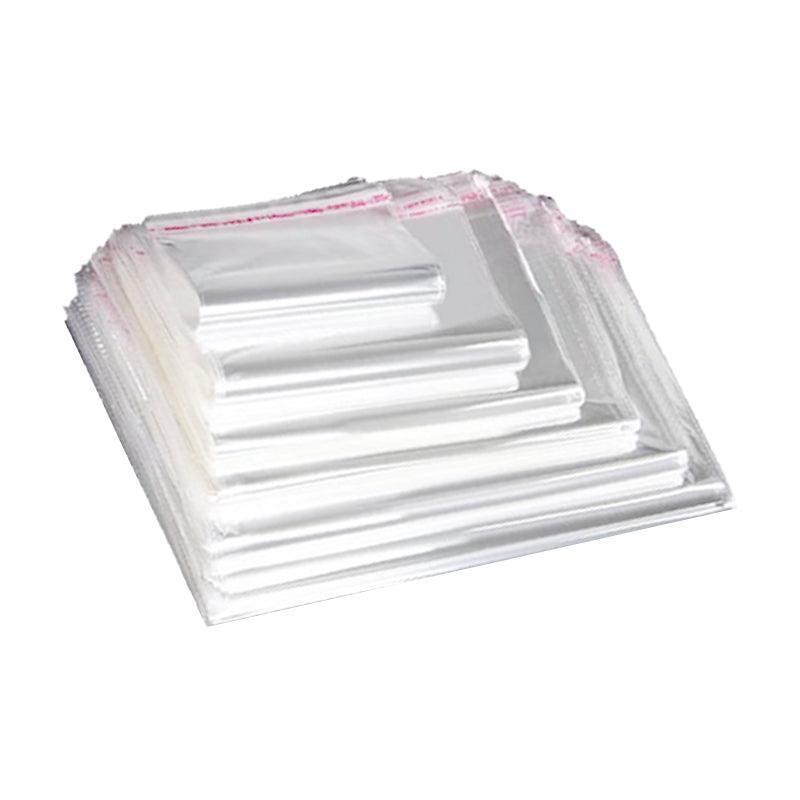 Postage Satchels & Boxes: 100Pcs Self-Adhesive Clear Opp Cellophane Bags with Air Hole - 6*6+2cm