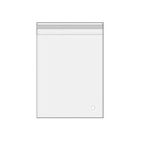 100Pcs Self-Adhesive Clear Opp Cellophane Bags with Air Hole - 6*6+2cm