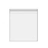 100Pcs Self-Adhesive Clear Opp Cellophane Bags with Air Hole - 6*6+2cm