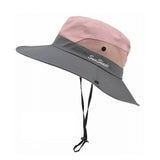 Women's Sleepwear: Women Wide Brim Ponytail Hat Sun Protect Visor Summer Beach Cap Anti Uv Floppy - Orange