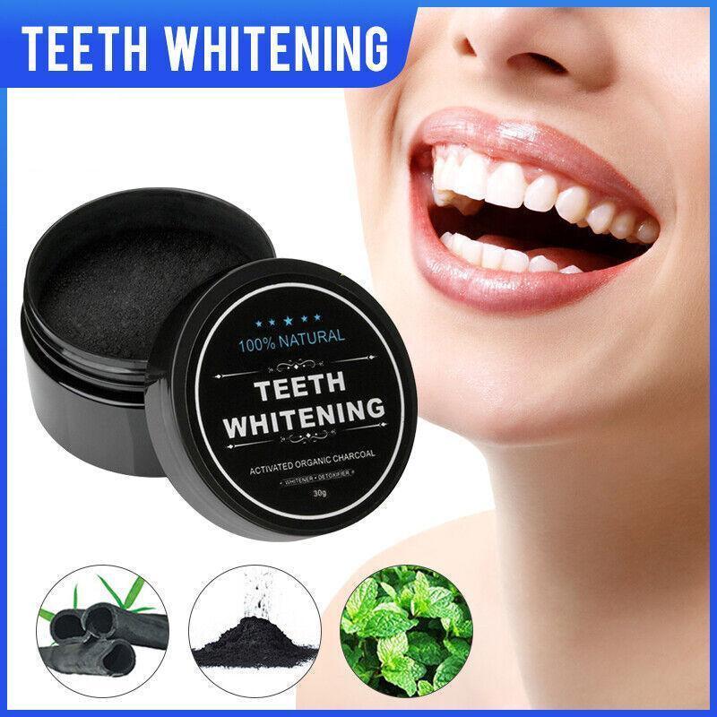 Tattoo Suppliers: Carbon Coco Organic Teeth Whitening Powder Coconut Charcoal Tooth Polish White