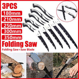 Gardening Tools: Folding Outdoor Hand Saw Portable Quick Cutting Pruning Garden Tree Logging Tool - 180mm
