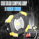 9000Lm Solar Cob Led Light Rechargeable Outdoor Camping Work Torch Flood Lamp Au