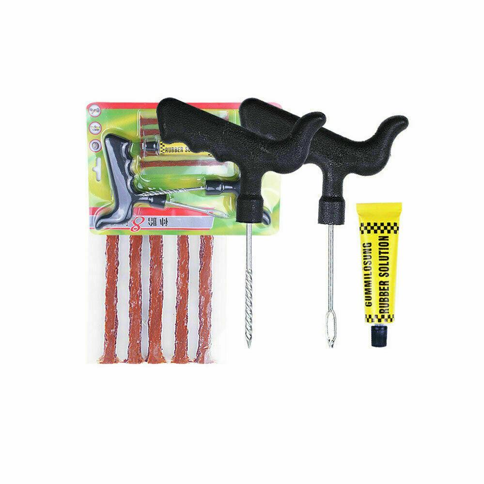 Automotive Repair & Speciality Tools: 8Pcs Tyre Repair Kit Tire Puncture Emergency Tool Motorcycle Bike Car Tubeless