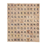 20X Wooden Alphabet Scrabble Tiles A-Z Letters and Numbers DIY Craft Game Pieces - Letter V 20pcs