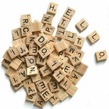 20X Wooden Alphabet Scrabble Tiles A-Z Letters and Numbers DIY Craft Game Pieces - Letter Y 20pcs