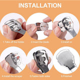 Foot Care: Foot File Hard Skin Remover Callus Shaver Corn Cutter Tool Pedicure + 10 Blades