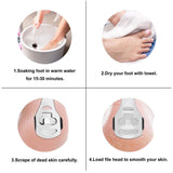 Foot Care: Foot File Hard Skin Remover Callus Shaver Corn Cutter Tool Pedicure + 10 Blades