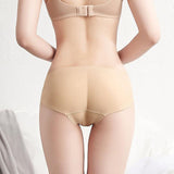 Women's Intimates: Beige Seamless Padded Butt Lifter Briefs Hip Enhancer Underwear for Women - XL ( Hipline:92-96cm )