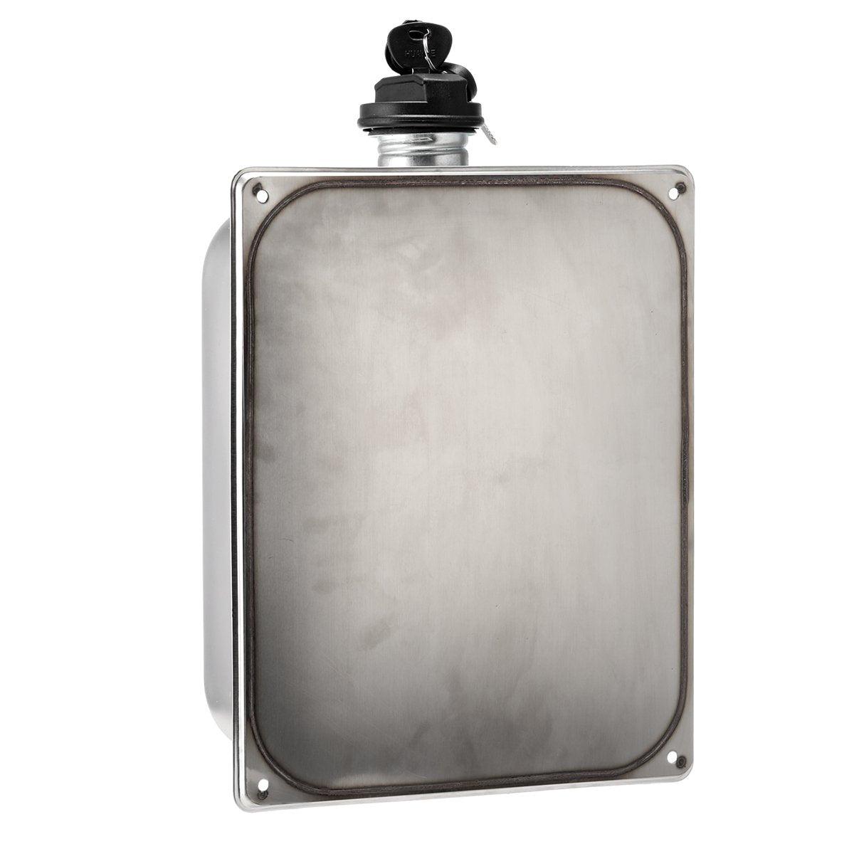 Automotive Parts: 7L Stainless Steel Auxiliary Fuel Tank for Diesel Air Parking Heater with Lock