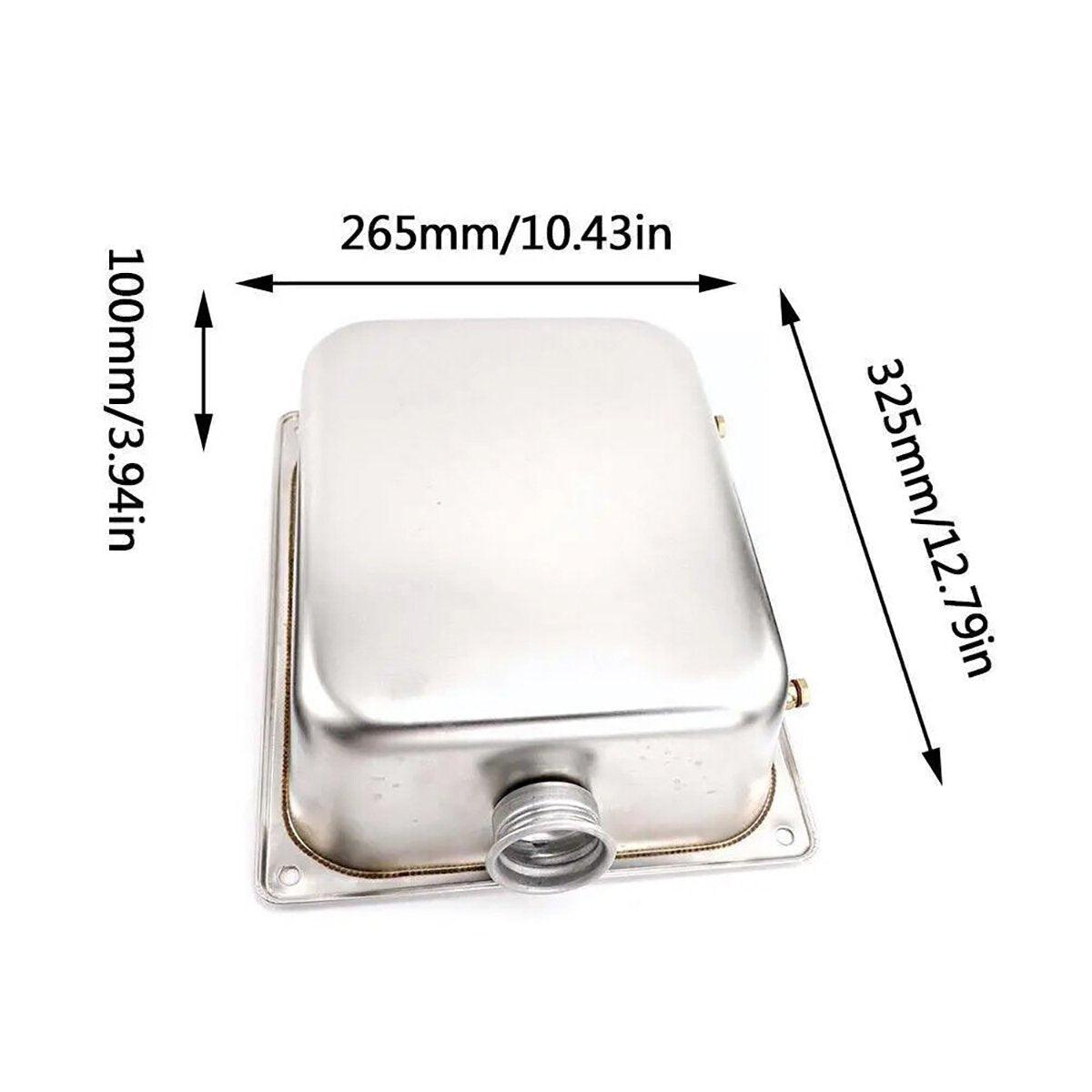 Automotive Parts: 7L Stainless Steel Auxiliary Fuel Tank for Diesel Air Parking Heater with Lock