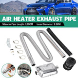 Air Diesel Heater Car Parking Exhaust Pipe Hose + 24Mm Silencer Muffler Filter